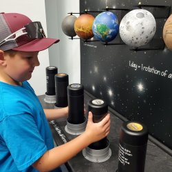 Exhibits in the Deke Slayton Space & Bicycle Museum
