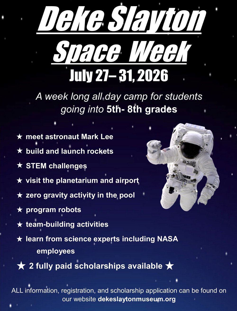 Deke Slayton Space Week